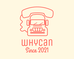 Delivery Truck - Red Mobile Truck logo design