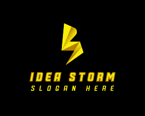 Lightning  Voltage Electricity logo design