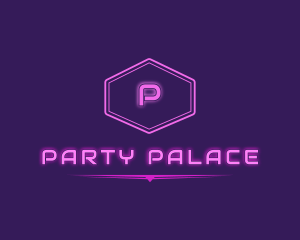 Neon Club Party logo design