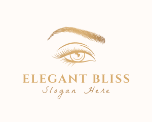 Model - Woman Eyebrow Lashes logo design
