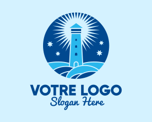 Starry Night Lighthouse  Logo