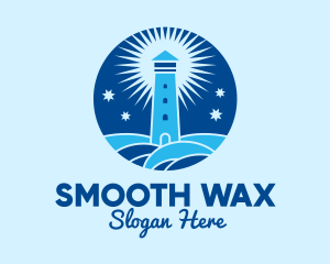 Starry Night Lighthouse  logo design