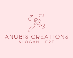 Beauty Makeup Brush Cosmetics logo design