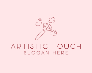 Beauty Makeup Brush Cosmetics logo design