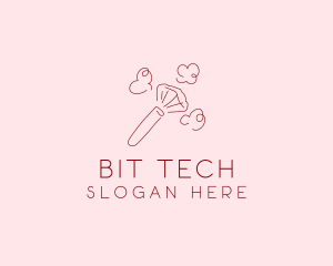 Beauty Makeup Brush Cosmetics logo design