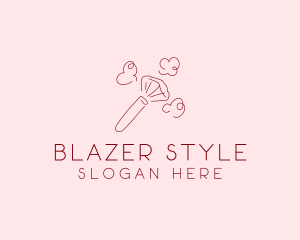 Beauty Makeup Brush Cosmetics logo design