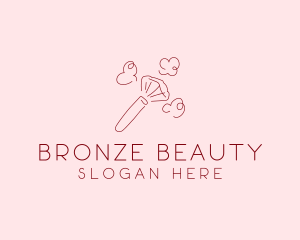 Beauty Makeup Brush Cosmetics logo design