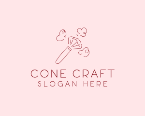 Beauty Makeup Brush Cosmetics logo design