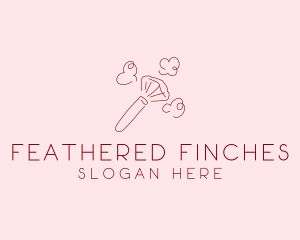 Beauty Makeup Brush Cosmetics logo design