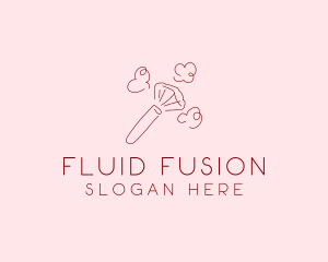 Beauty Makeup Brush Cosmetics logo design