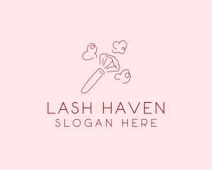 Beauty Makeup Brush Cosmetics logo design