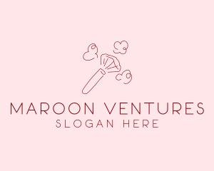 Beauty Makeup Brush Cosmetics logo design