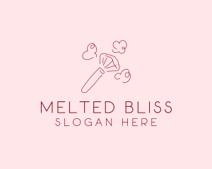 Beauty Makeup Brush Cosmetics logo design