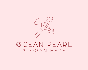 Beauty Makeup Brush Cosmetics logo design