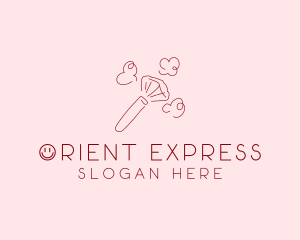 Beauty Makeup Brush Cosmetics logo design