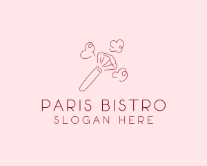 Beauty Makeup Brush Cosmetics logo design