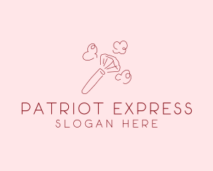 Beauty Makeup Brush Cosmetics logo design