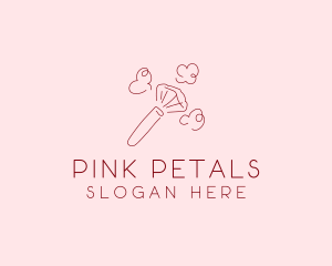 Beauty Makeup Brush Cosmetics logo design