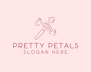 Beauty Makeup Brush Cosmetics logo design