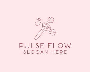 Beauty Makeup Brush Cosmetics logo design