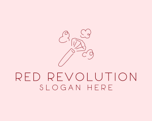 Beauty Makeup Brush Cosmetics logo design