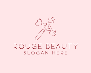 Beauty Makeup Brush Cosmetics logo design