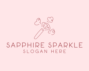 Beauty Makeup Brush Cosmetics logo design