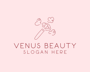 Beauty Makeup Brush Cosmetics logo design