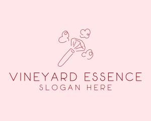 Beauty Makeup Brush Cosmetics logo design