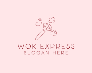 Beauty Makeup Brush Cosmetics logo design