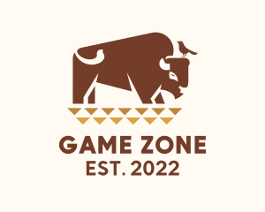 Bull - Bison Ranch Wildlife logo design