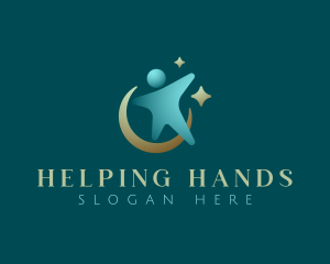 Volunteer - Human Leadership Volunteer logo design