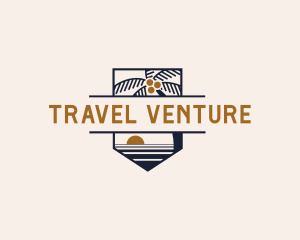 Coconut Beach Travel logo design