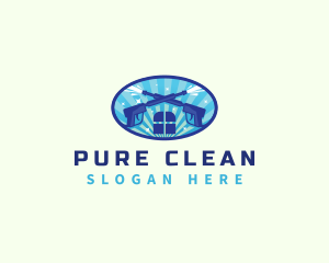 Pressure Wash Cleaning logo design