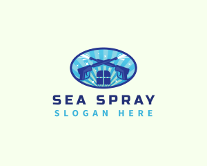 Pressure Wash Cleaning logo design