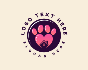 Veterinary - Animal Pet Paw logo design