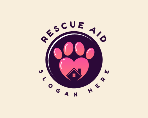 Rescue - Animal Pet Paw logo design