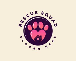 Rescue - Animal Pet Paw logo design