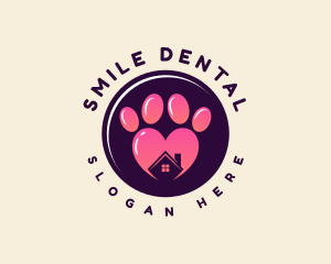 Shelter - Animal Pet Paw logo design