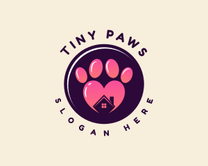 Animal Pet Paw logo design