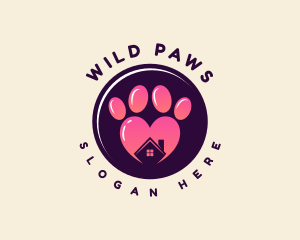 Animal Pet Paw logo design