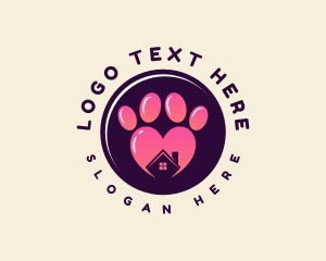 Love - Animal Pet Paw logo design