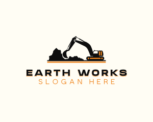 Excavation - Excavator Construction Industrial logo design