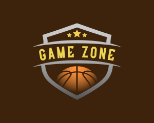 Basketball Game Shield logo design