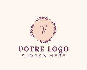 Writing - Wreath Organic Spa logo design