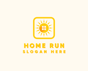 Sun Home Window logo design