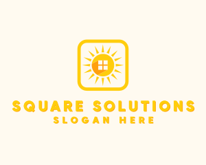 Sun Home Window logo design