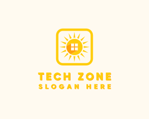 Iphone - Sun Home Window logo design