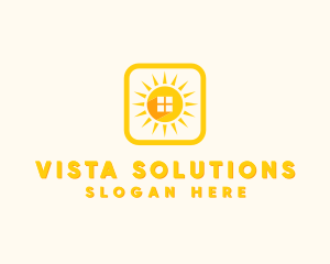 Sun Home Window logo design