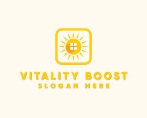 Vitality - Sun Home Window logo design